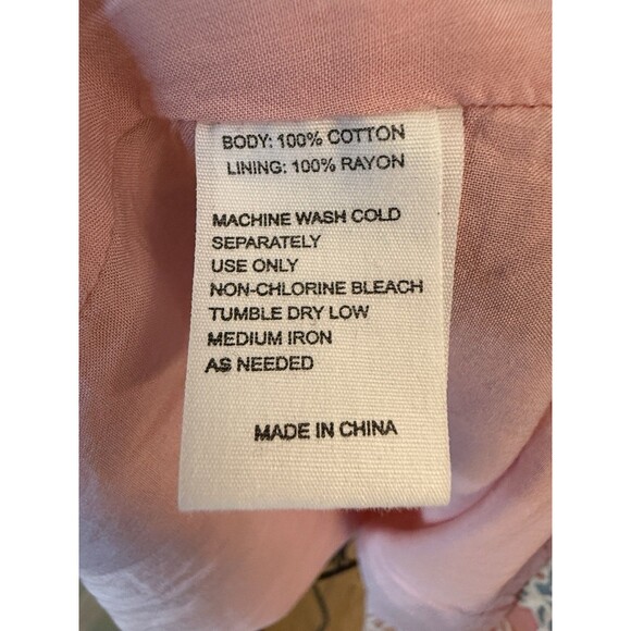 NWT Trovata Birds of Paradis Gia Puff Sleeve V Neck Mini Dress Floral Size Large - Picture 8 of 8